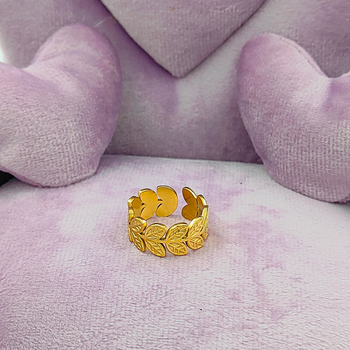 Adjustable Olive Branch Ring