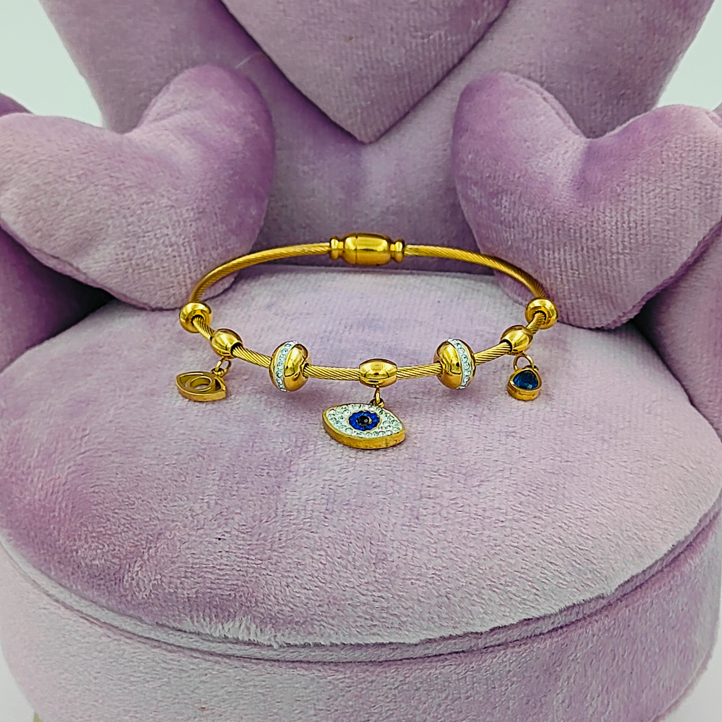 Charms Evil Eye Stone Bracelet