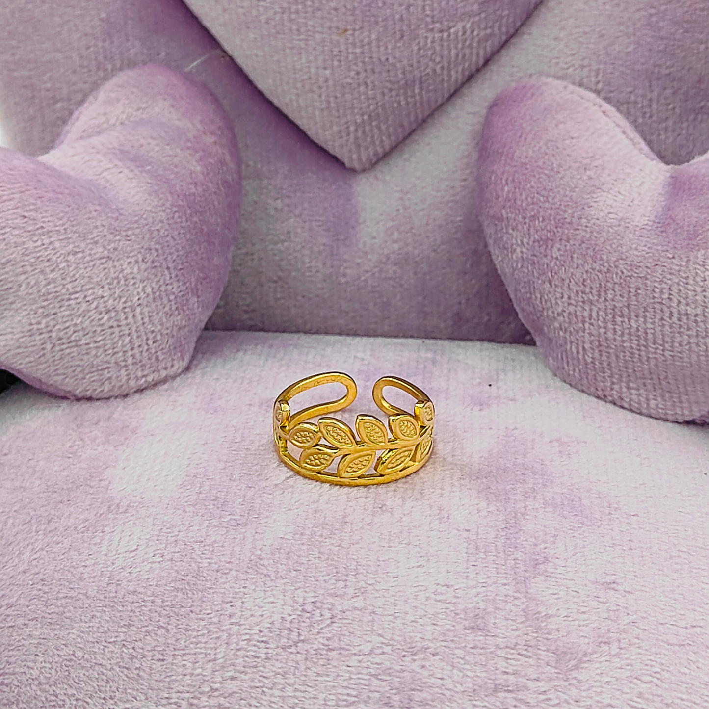 Gold Leafy Band/ Ring For Women