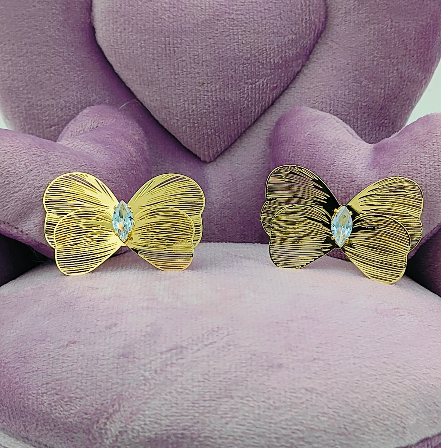 Golden Butterfly Elegant Stud Earrings