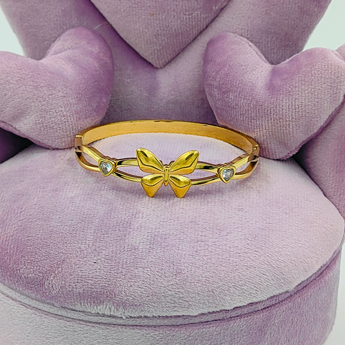 Gold Plated Butterfly Adjustable Bracelet