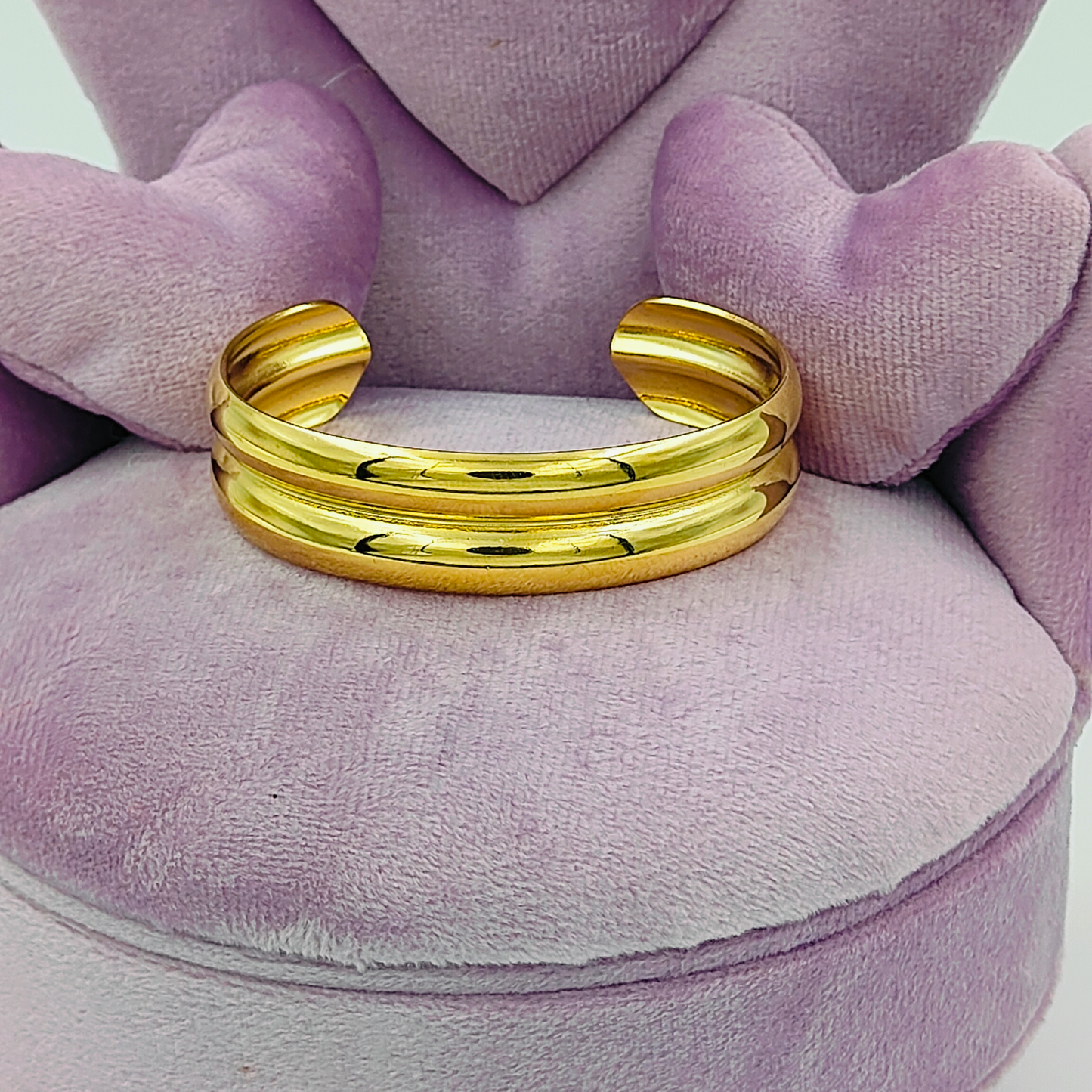 Gold Plated Minimalist Hand Cuff