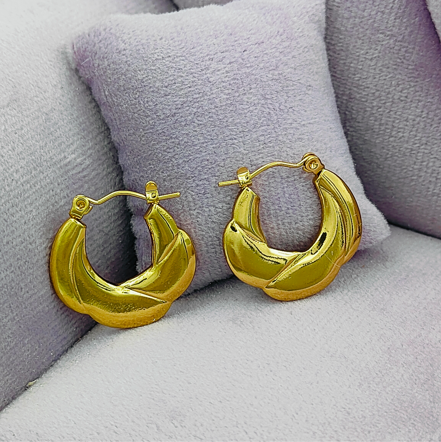 Gold Plated Minis Hoop Stainless Steel Earrings