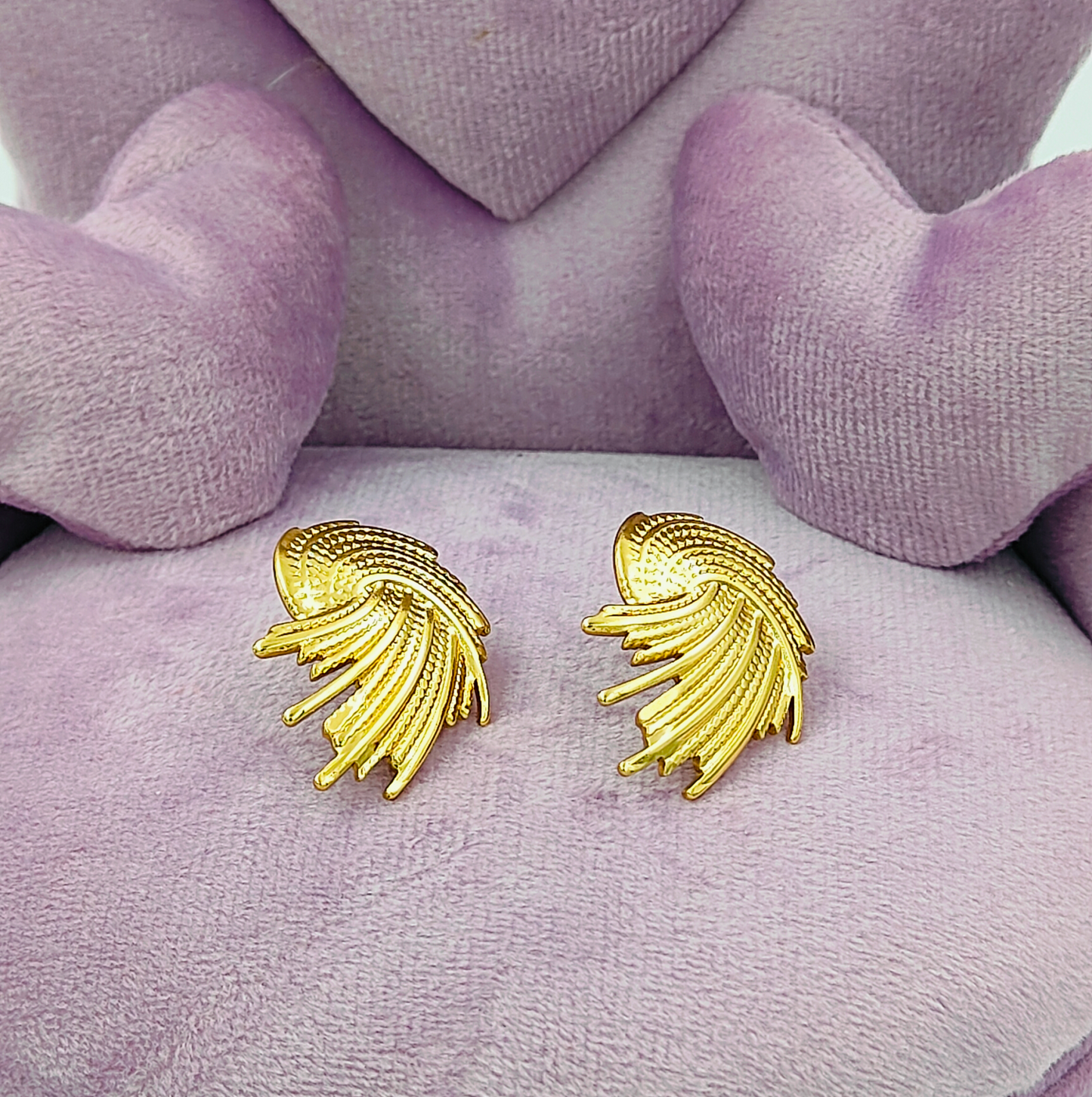 Korean Stylist Golden Anti Tarnish Top Earrings