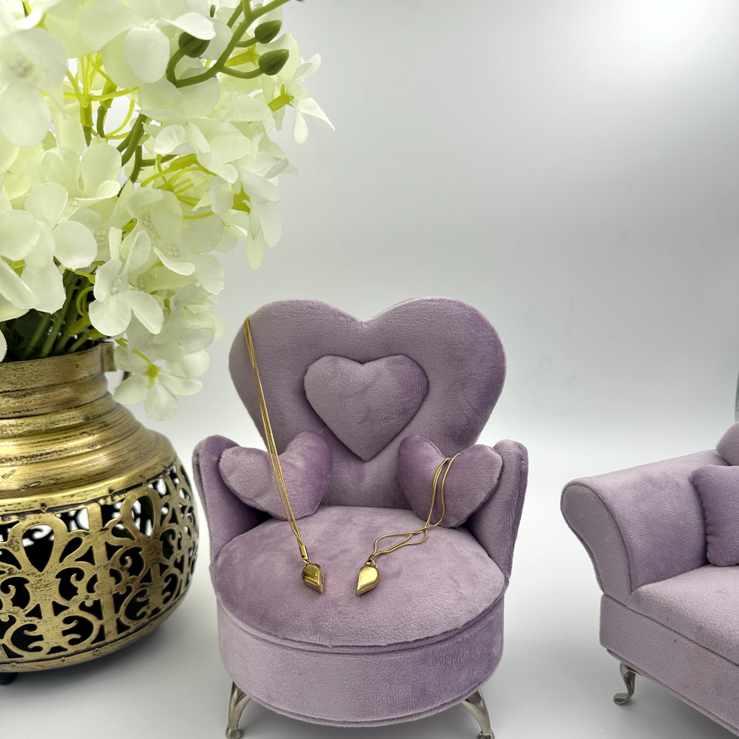 Magnetic Triple Chain Heart Necklace