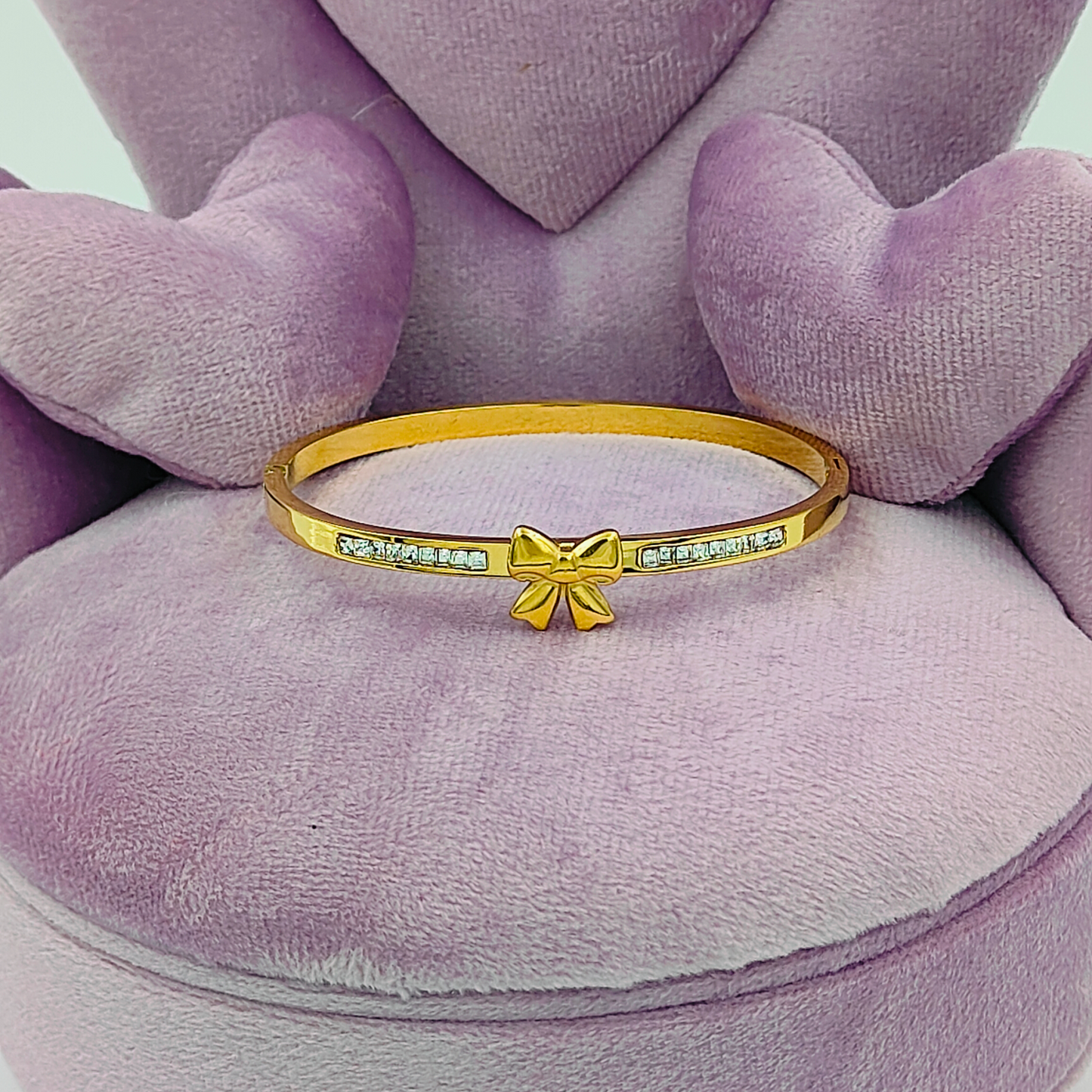 Mini Gold Butterfly Bangle Bracelet