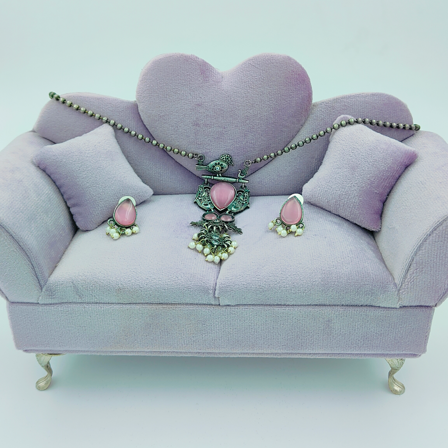 Silver Plated Oxidised Screw Brace