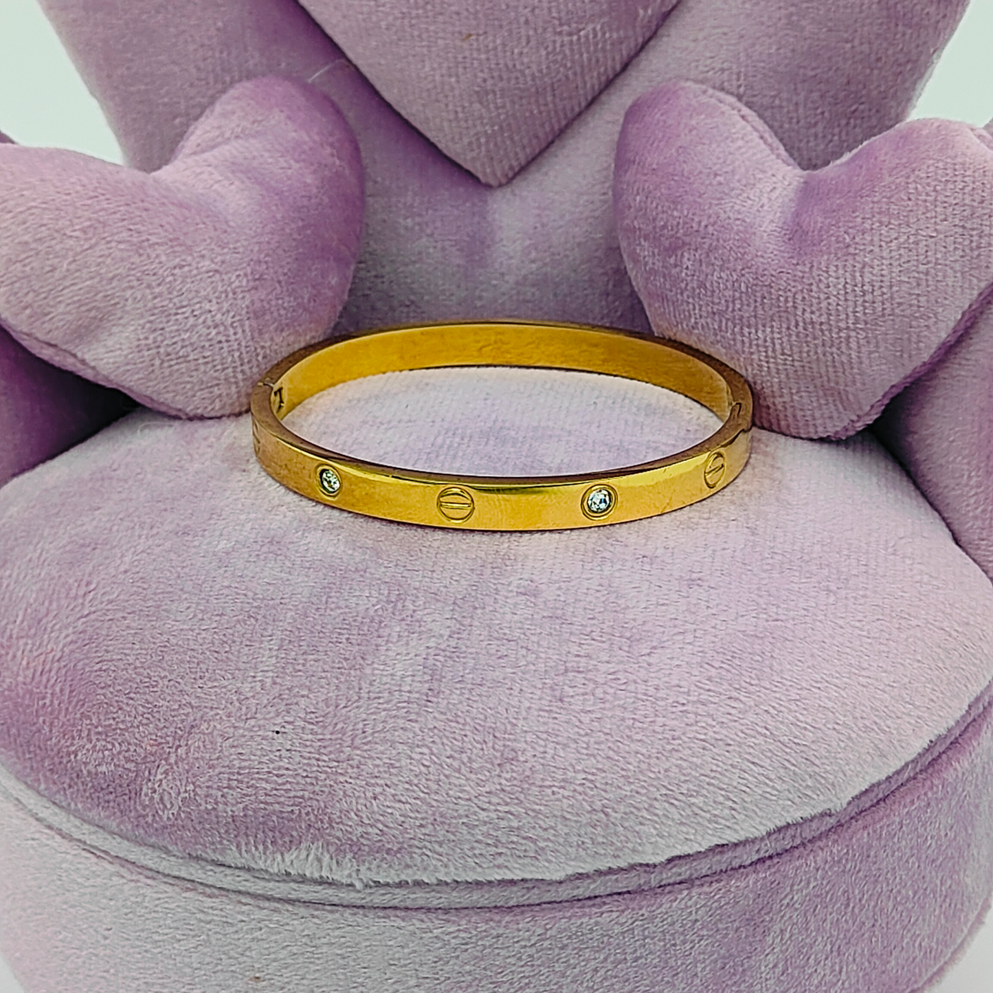 Stainless Steel Gold Plated Kada