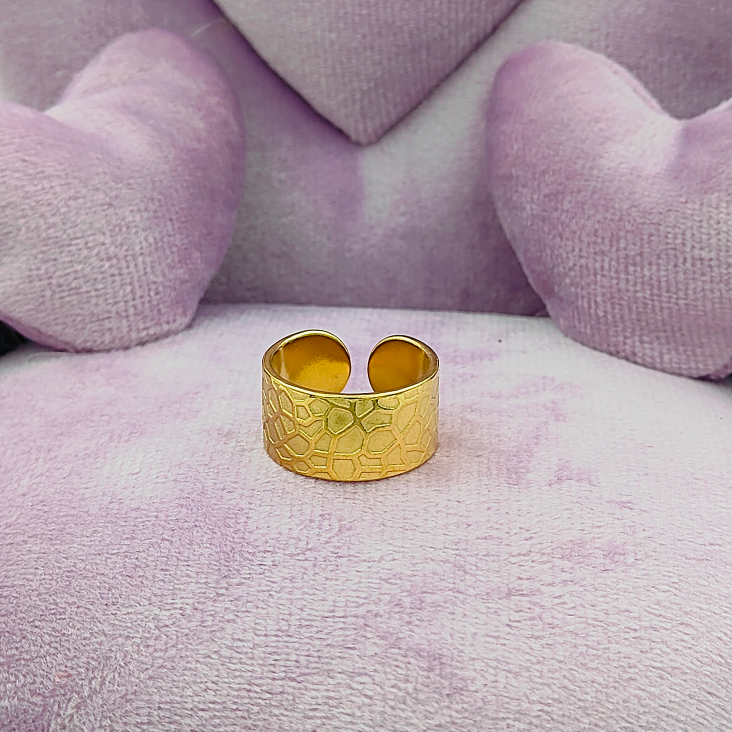 Gold Engraved Finger Cuff