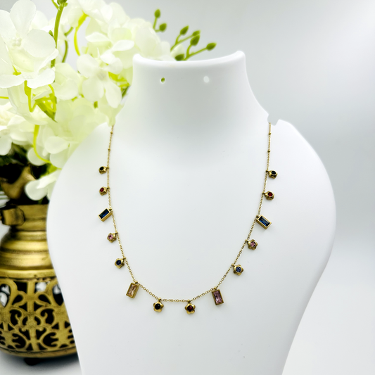 Gold Plated Love Charm Choker Necklace