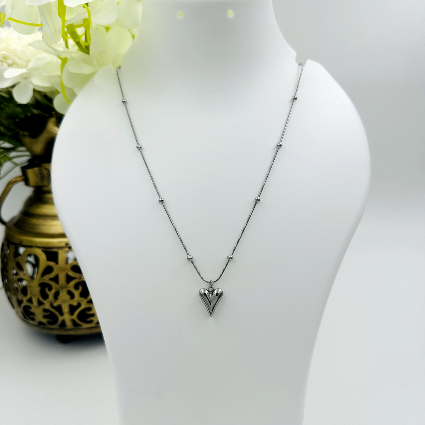 Ray’s Stainless Snake Bone Necklace