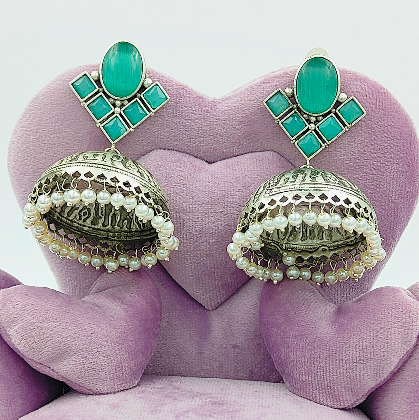 Silver-plated German Silver Contemporary Earrings