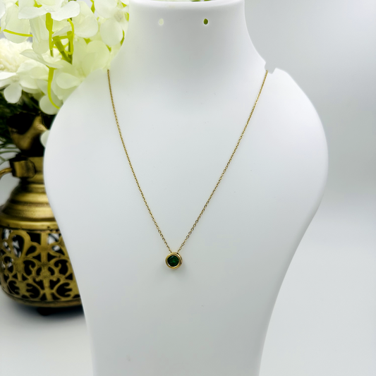 Solid Green Necklace