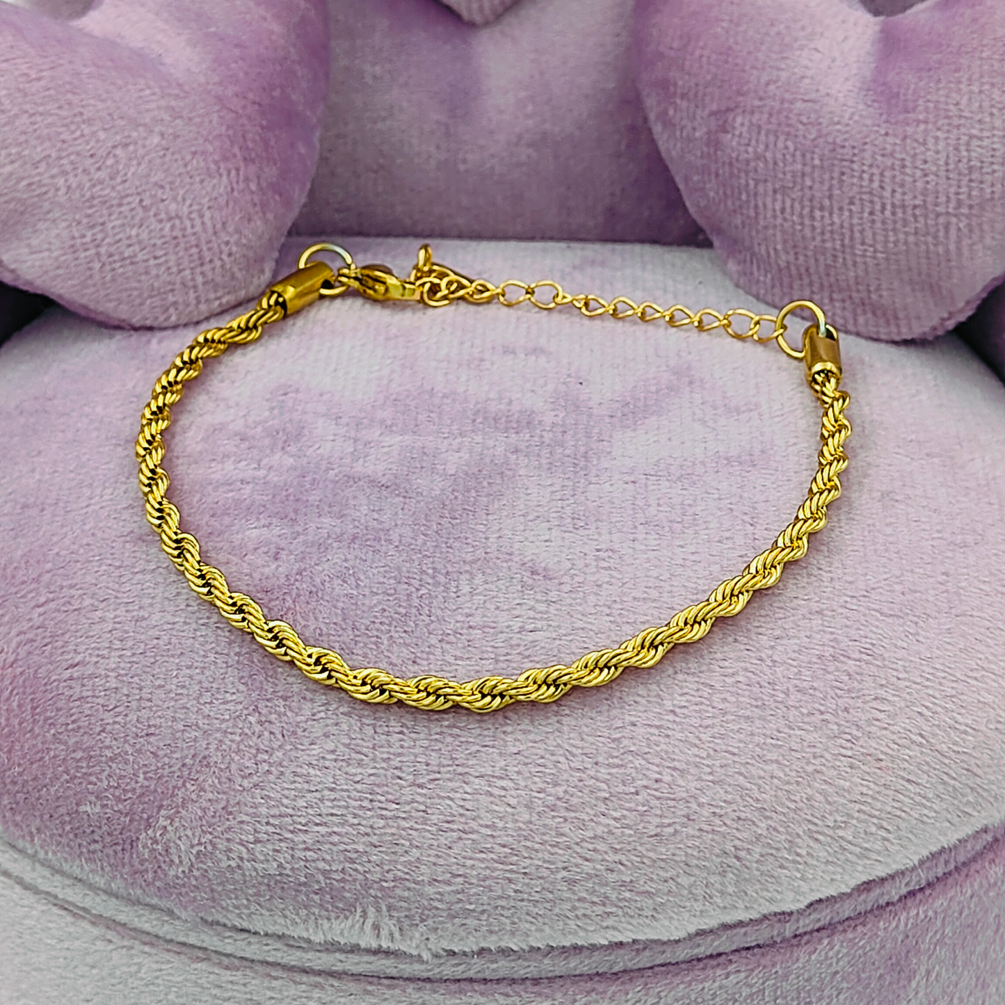 Twist Chain Gold Plated Bracelet