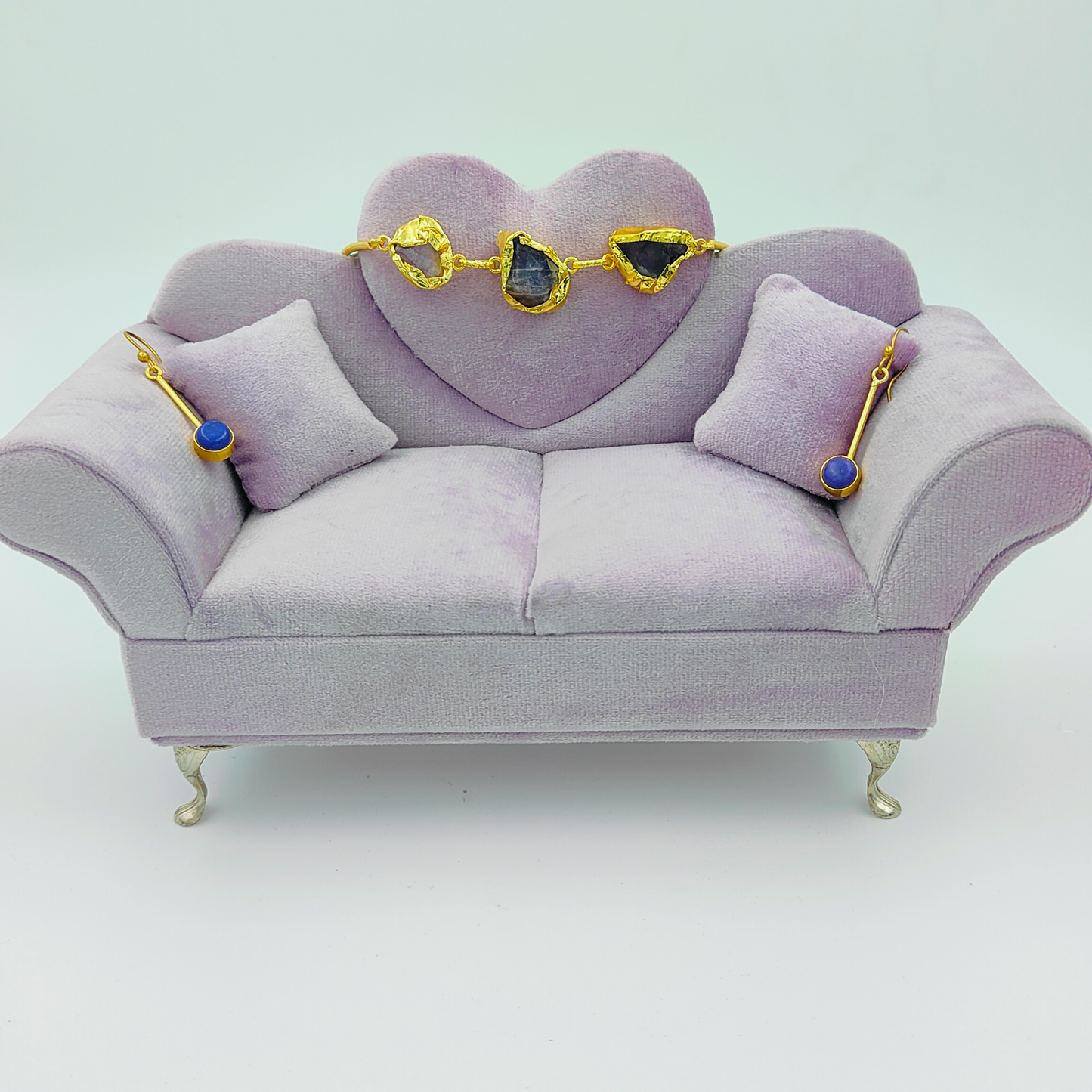 Unique Stone Pearl Hasli Necklace