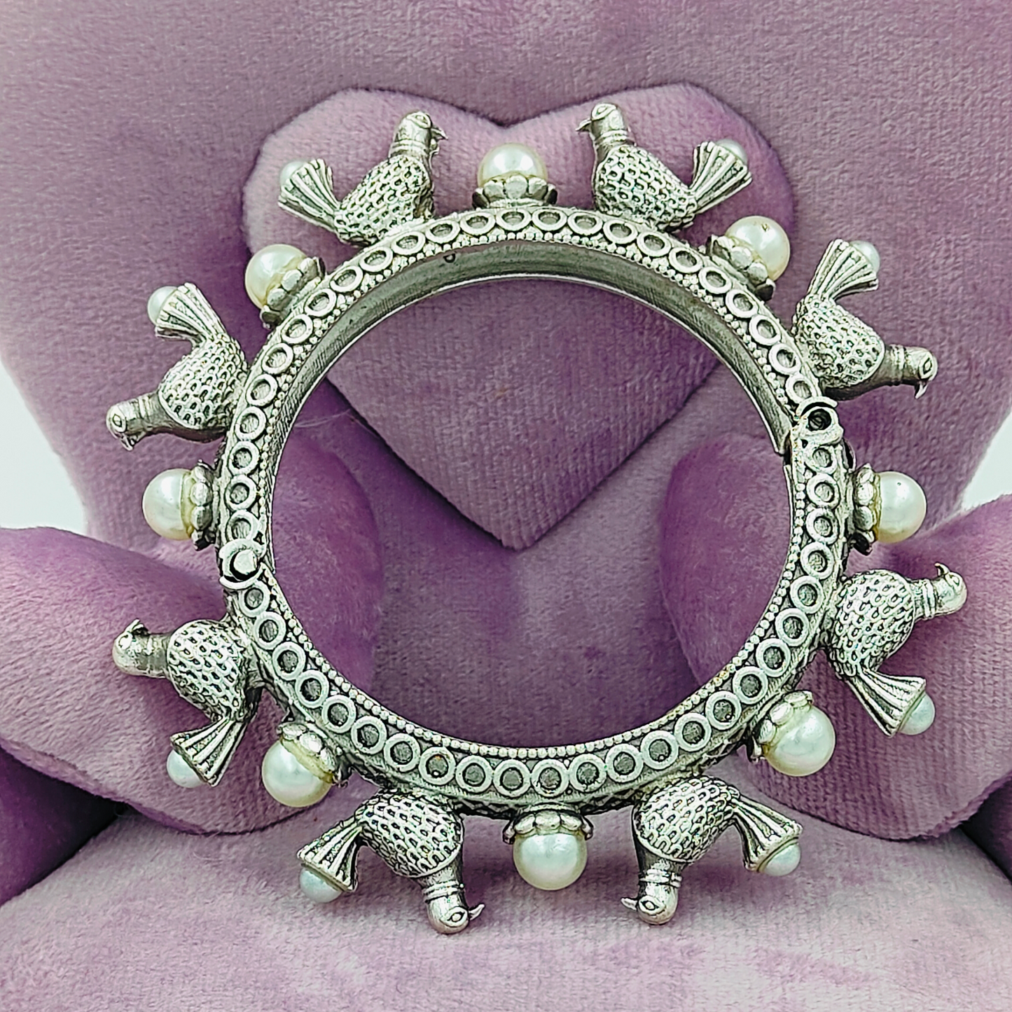 Women’s Silver Oxidised Cuff Bracelet