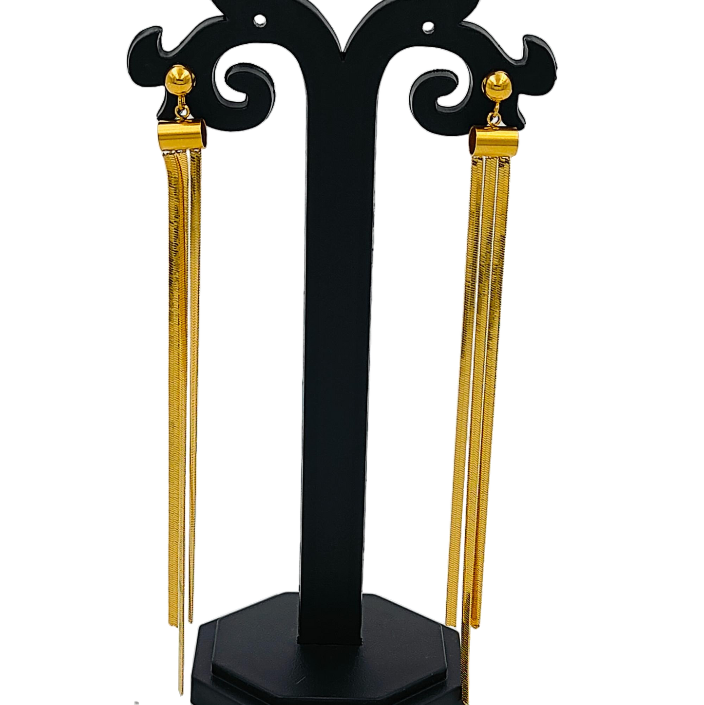 Long Gold Plated Party Wear Tassels