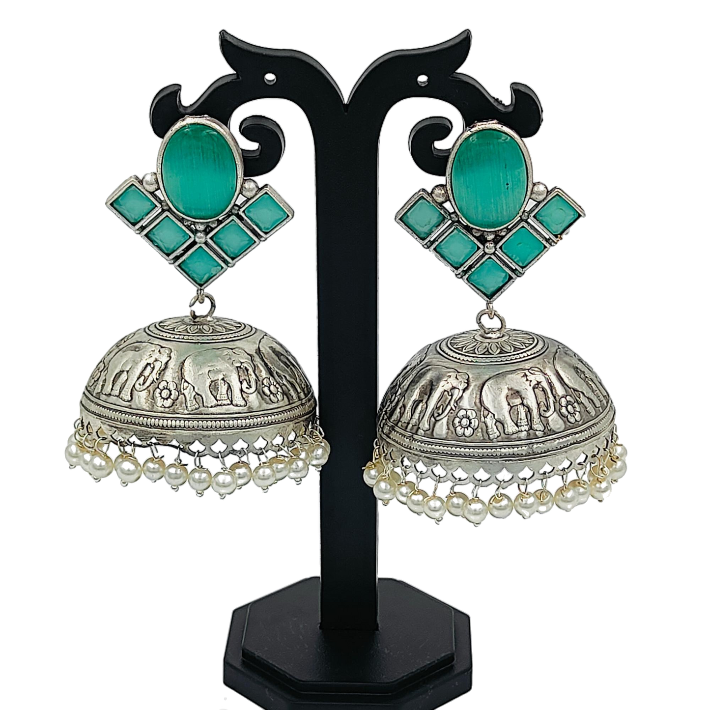 Silver-plated German Silver Contemporary Earrings