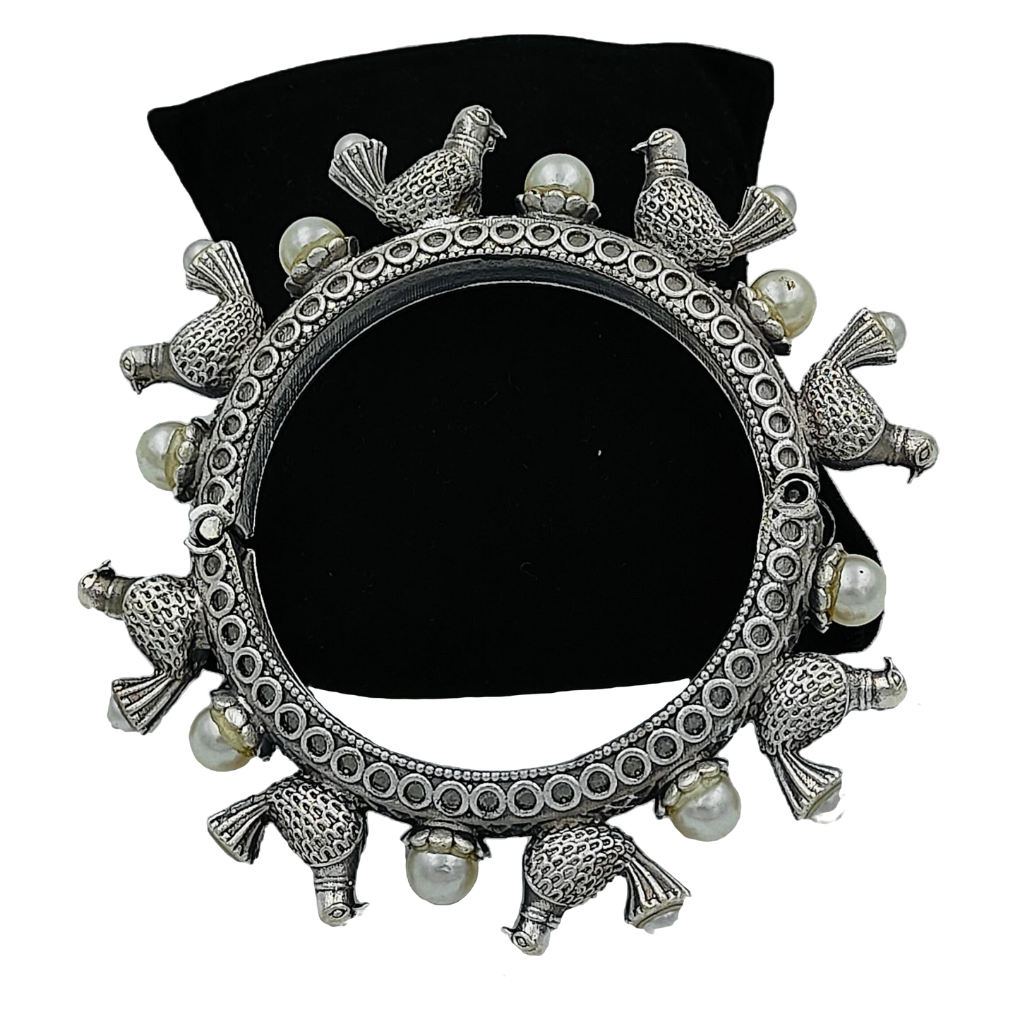 Women’s Silver Oxidised Cuff Bracelet