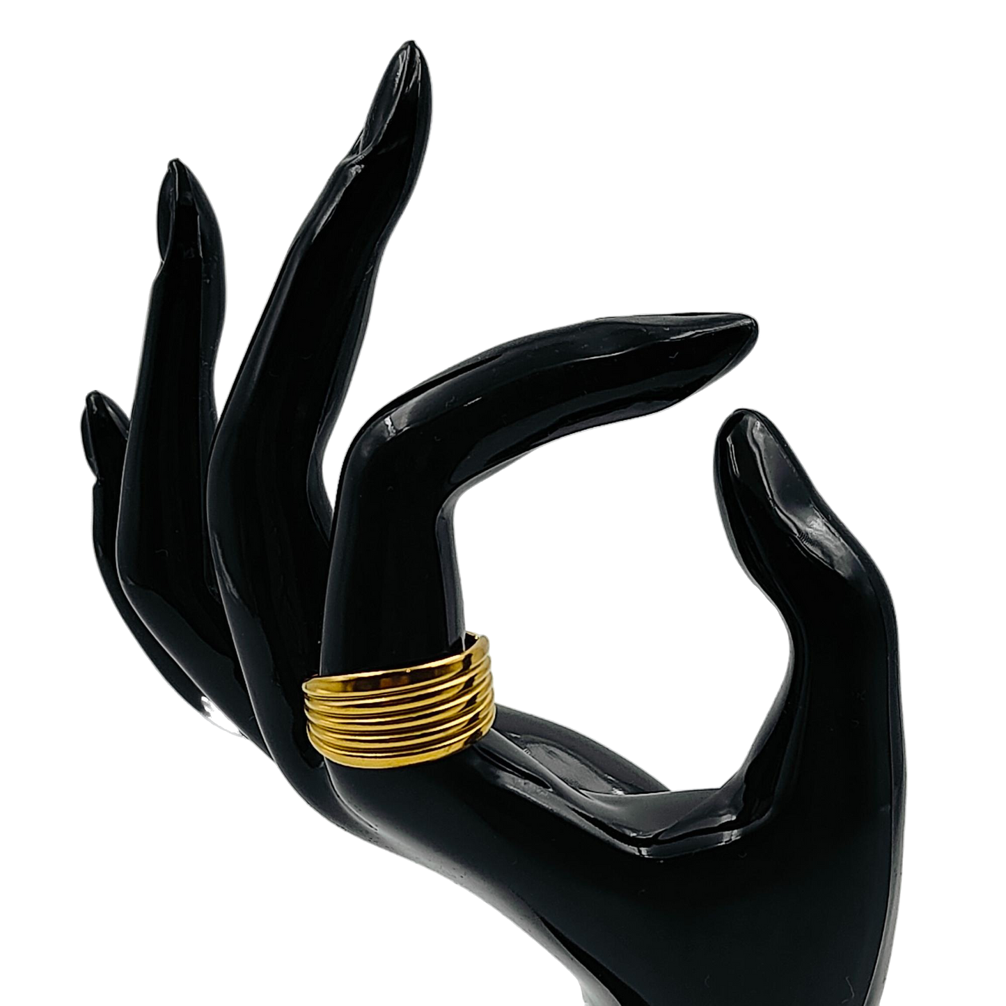 Gold Engraved Finger Cuff