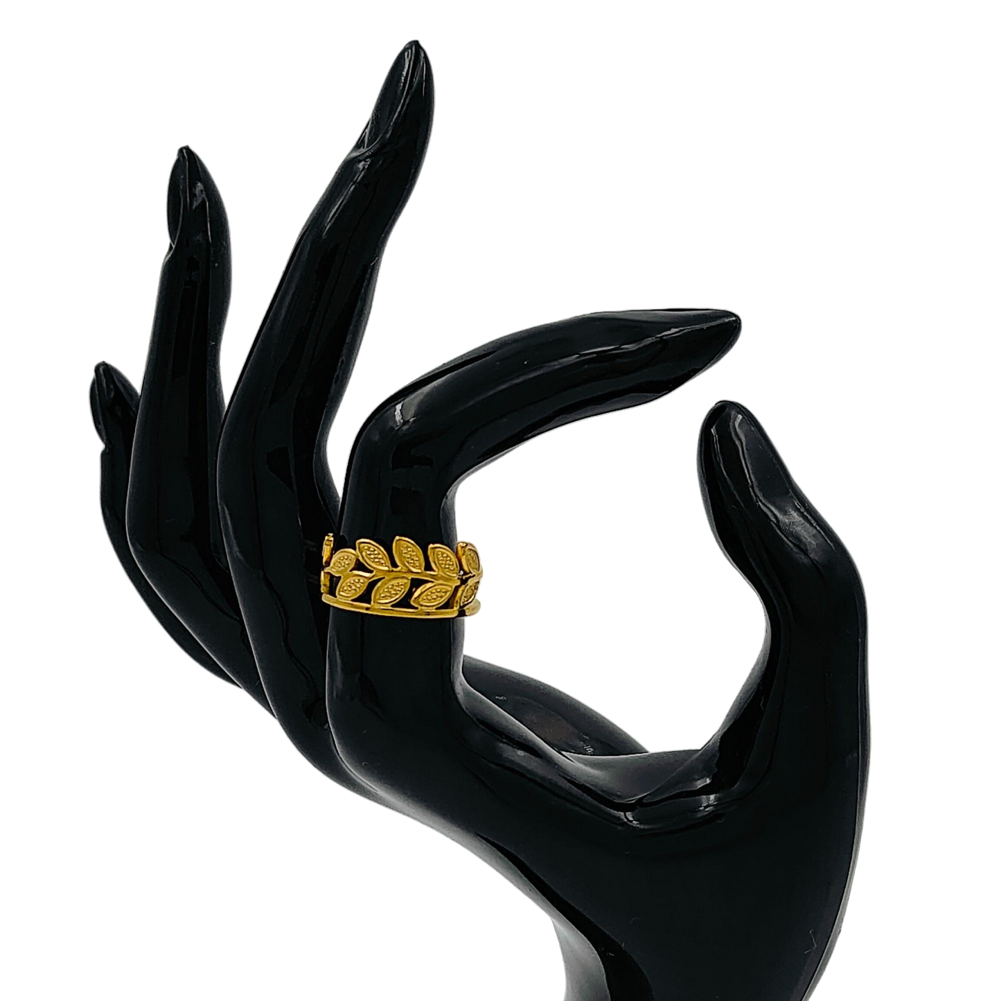 Gold Leafy Band/ Ring For Women