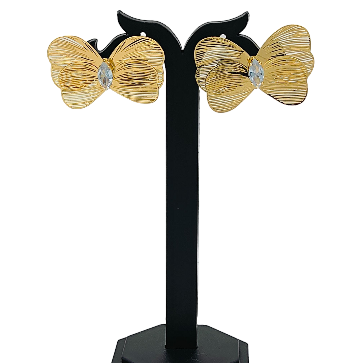 Golden Butterfly Elegant Stud Earrings