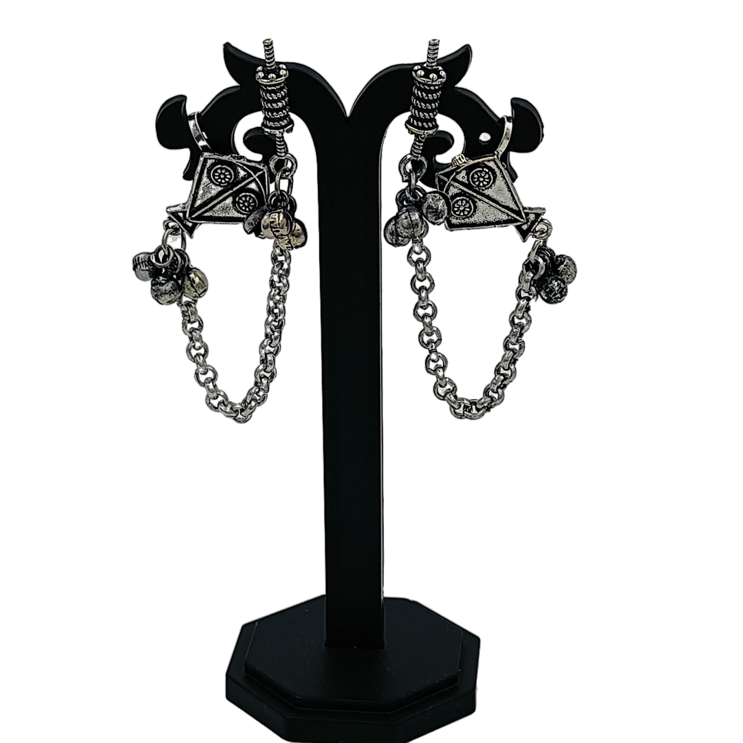 Oxidised Silver Kites Earcuff Earrings