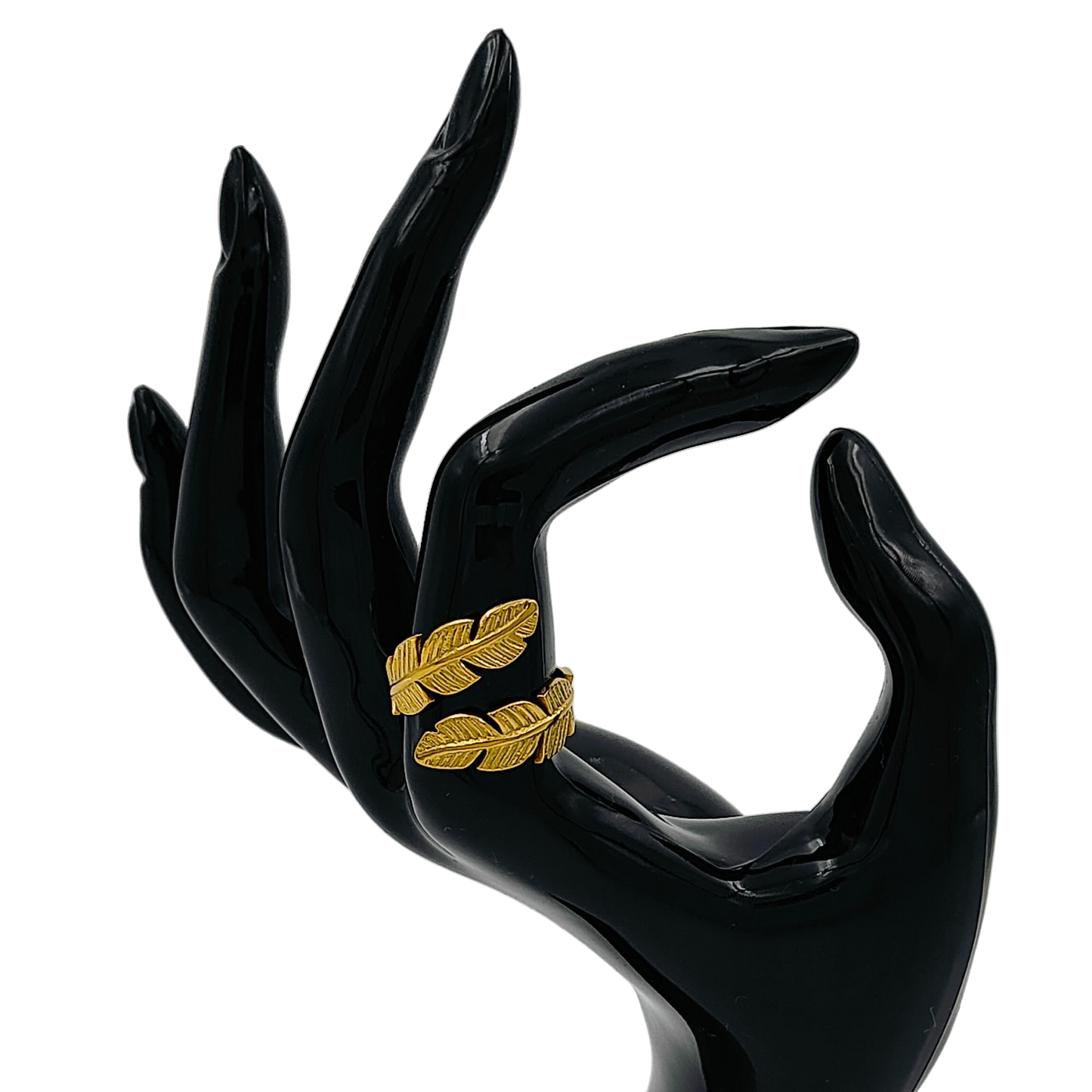 Plain Leafy Gold Ring