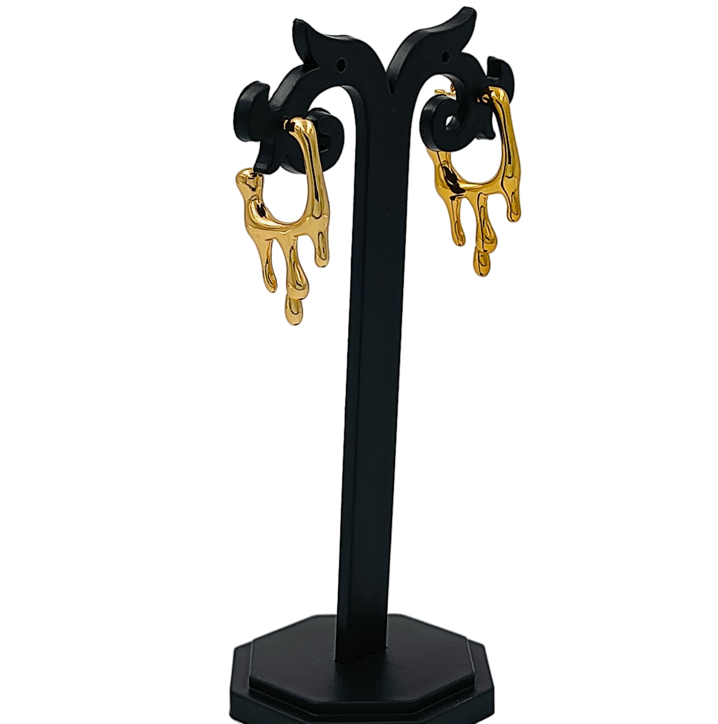 Dripping Gold Plated Drops & Danglers