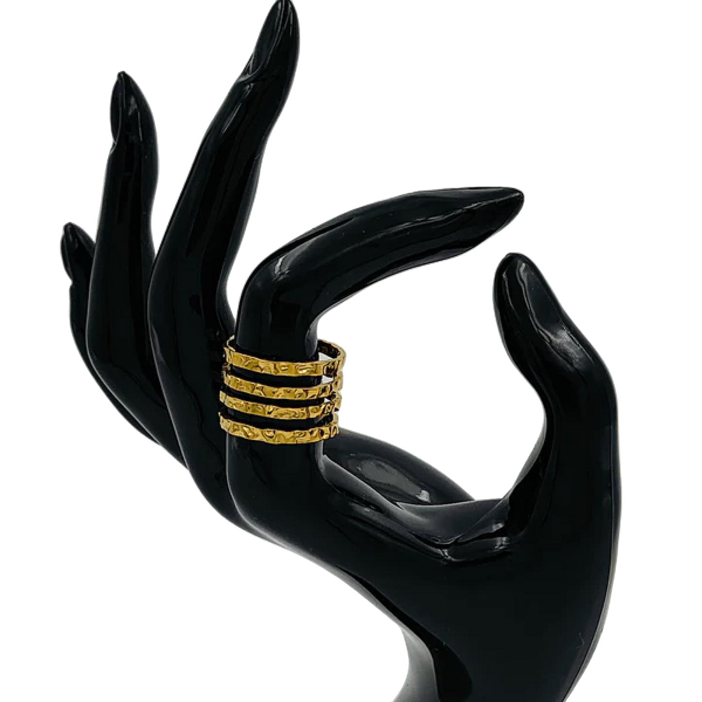 Multiple Band Gold Plated Ring