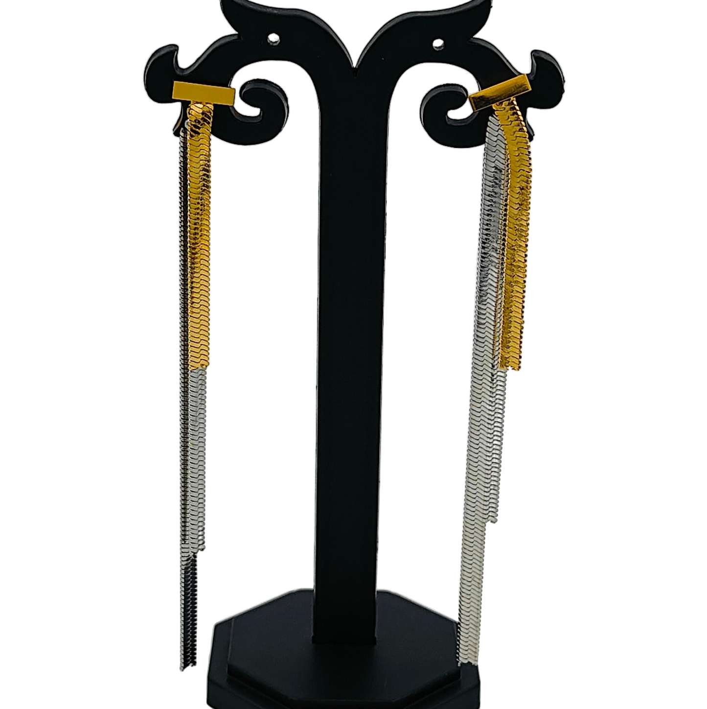 Long Party Wear Snake Chain Earrings