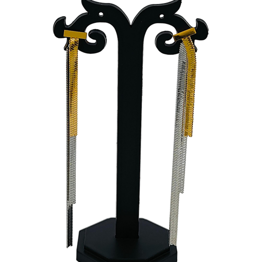 Long Party Wear Snake Chain Earrings